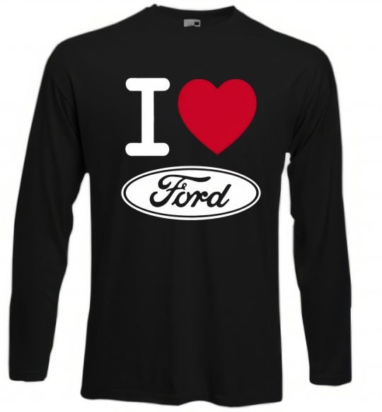 Реглан I Love Ford, M Чорний фото