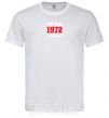 Чоловіча футболка Vintage 1972, XXL Білий фото