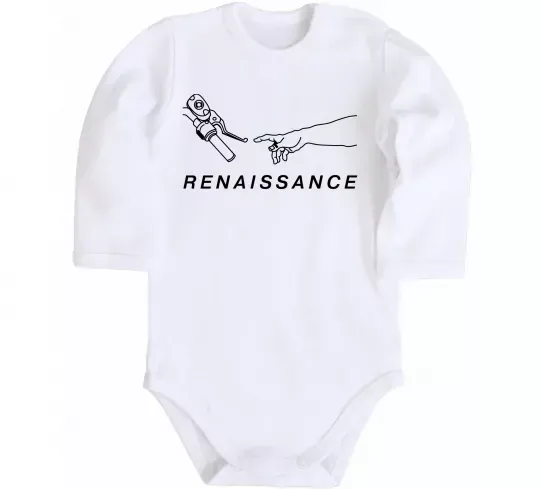Дитячий бодік RENAISSANCE Білий фото
