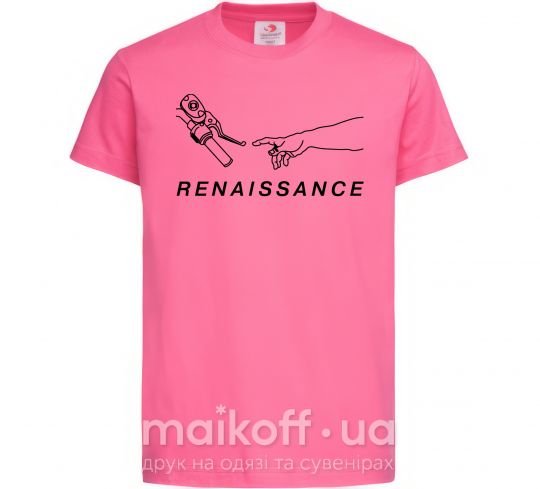 Дитяча футболка RENAISSANCE Яскраво-рожевий фото