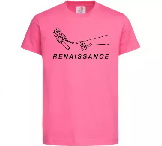 Дитяча футболка RENAISSANCE Яскраво-рожевий фото