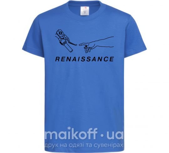 Дитяча футболка RENAISSANCE Яскраво-синій фото