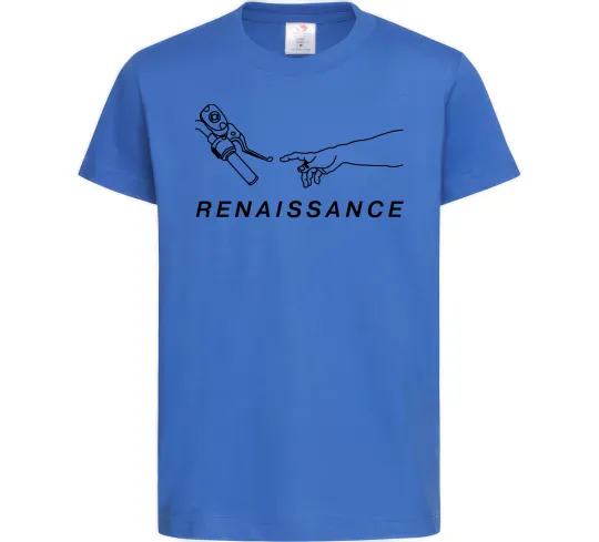 Дитяча футболка RENAISSANCE Яскраво-синій фото