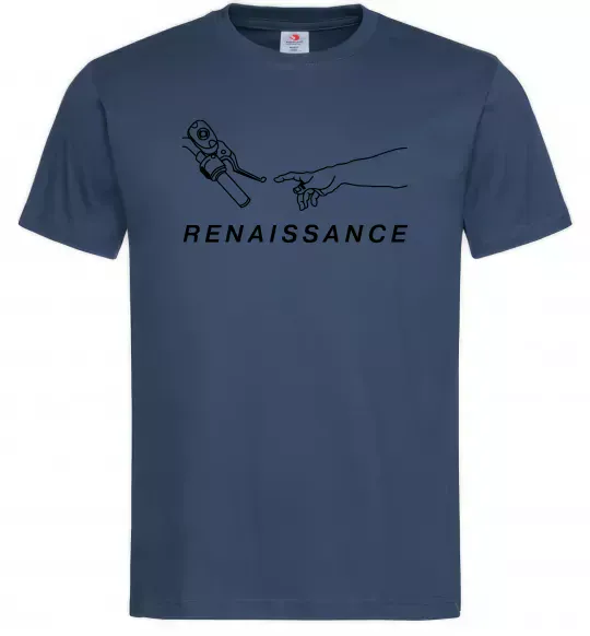 Чоловіча футболка RENAISSANCE Темно-синій фото