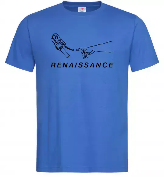 Чоловіча футболка RENAISSANCE Яскраво-синій фото
