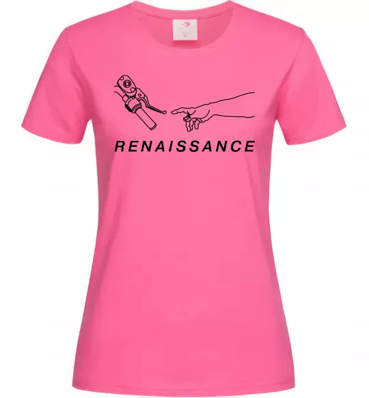 Жіноча футболка RENAISSANCE Яскраво-рожевий фото