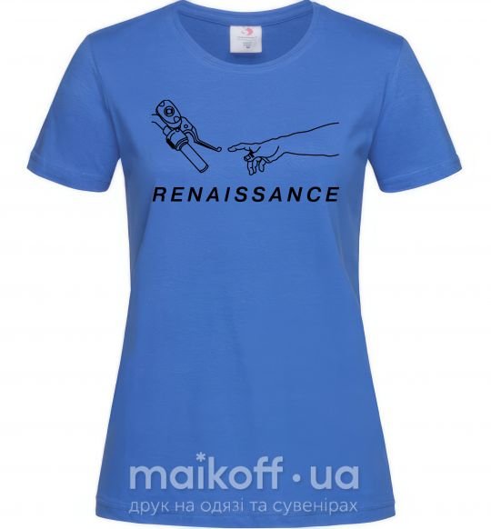Жіноча футболка RENAISSANCE Яскраво-синій фото