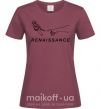 Жіноча футболка RENAISSANCE Бордовий фото