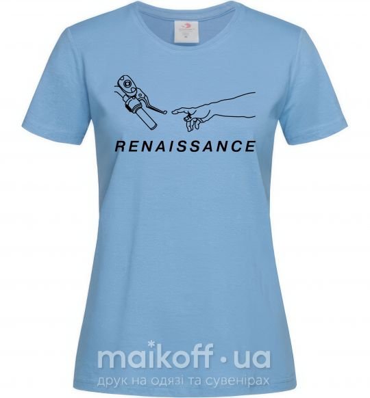 Женская футболка RENAISSANCE Голубой фото