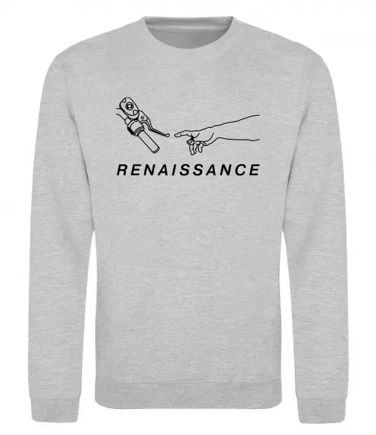 Свитшот RENAISSANCE Серый меланж фото