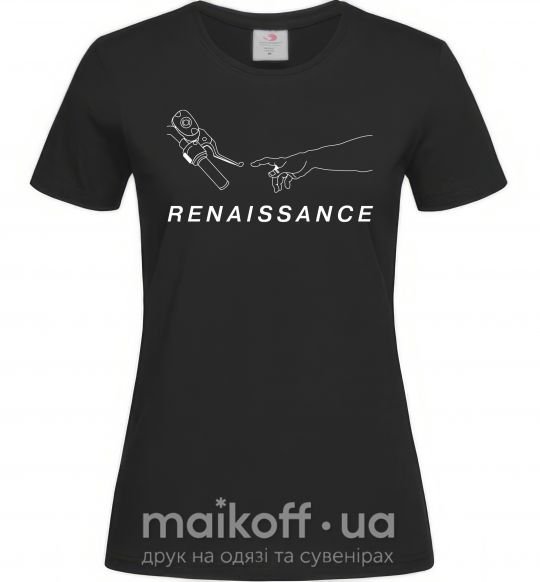 Жіноча футболка RENAISSANCE Чорний фото
