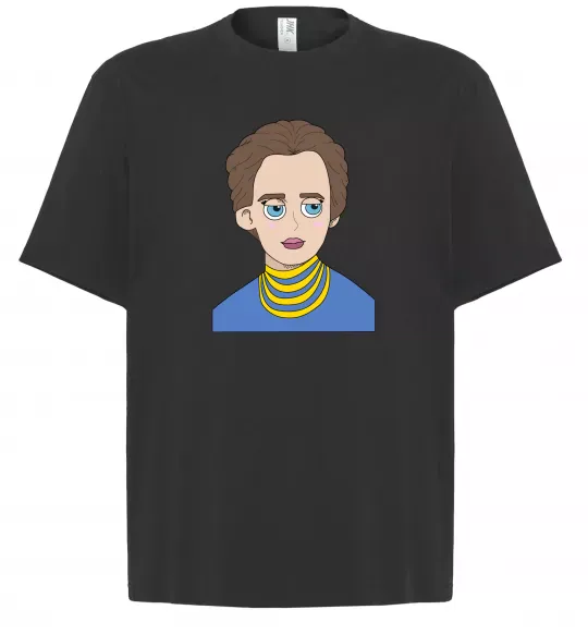 Футболка Оверсайз Леся Українка Черный фото