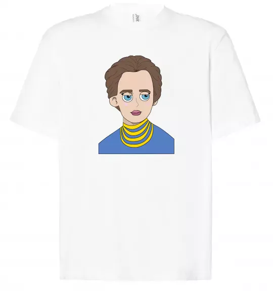 Футболка Оверсайз Леся Українка Белый фото