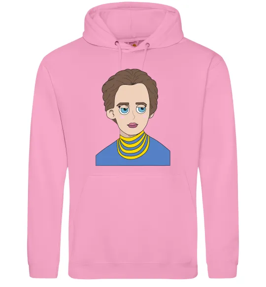 Женская толстовка (худи) Леся Українка Розовый фото