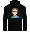 Женская толстовка (худи) Леся Українка Черный фото