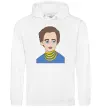 Чоловіча толстовка (худі) Леся Українка Білий Чоловіча толстовка (худі) Леся Українка Білий фото