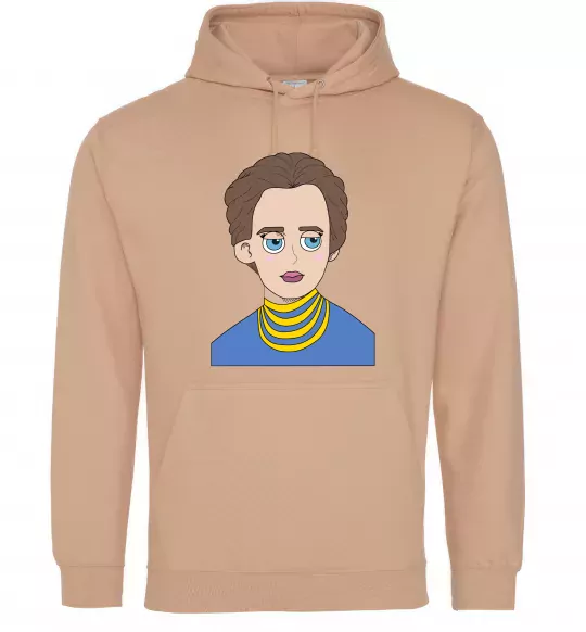 Чоловіча толстовка (худі) Леся Українка Пісочний фото