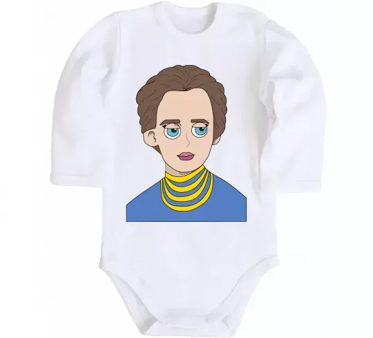 Детский боди Леся Українка Белый фото