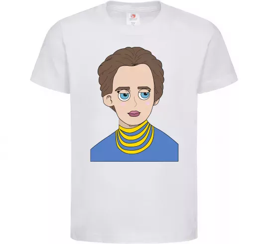 Дитяча футболка Леся Українка Білий фото