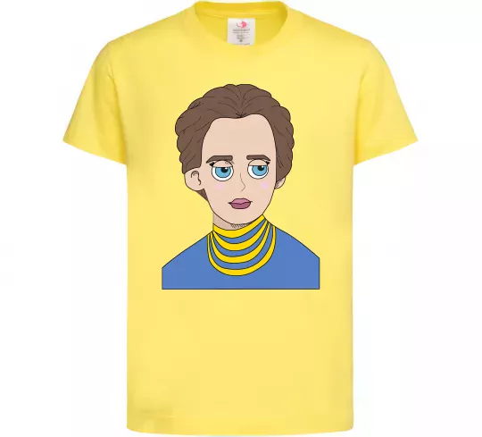 Дитяча футболка Леся Українка Лимонний фото