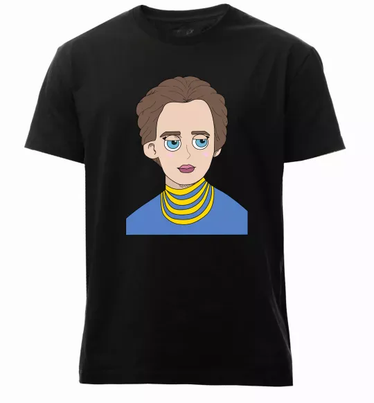 Чоловіча преміум футболка Леся Українка Чорний фото