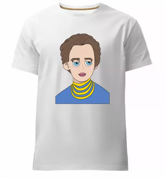 Чоловіча преміум футболка Леся Українка Білий фото