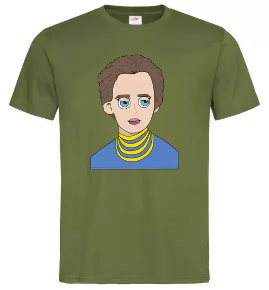 Чоловіча футболка Леся Українка Оливковий фото