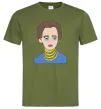 Чоловіча футболка Леся Українка Оливковий Чоловіча футболка Леся Українка Оливковий фото