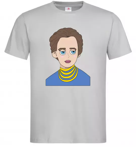 Чоловіча футболка Леся Українка Сірий фото