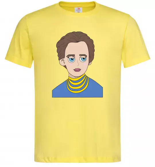 Чоловіча футболка Леся Українка Лимонний фото