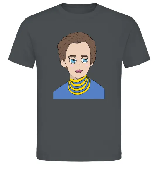 Чоловіча футболка Леся Українка Графіт фото