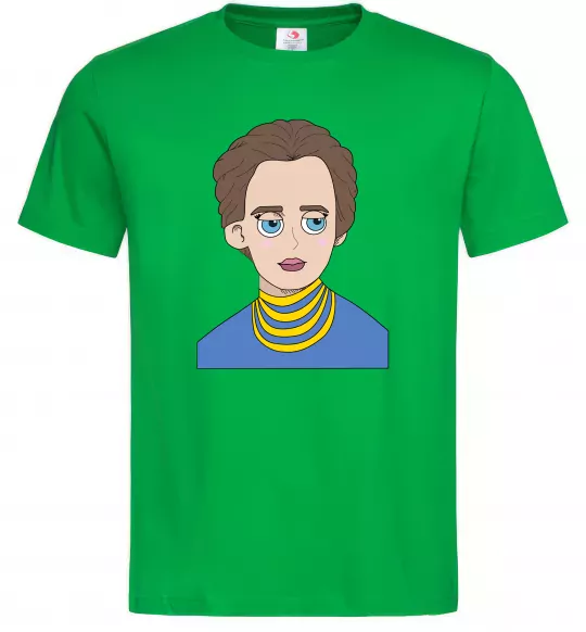 Чоловіча футболка Леся Українка Зелений фото