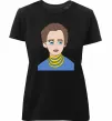 Женская премиум футболка Леся Українка Черный фото