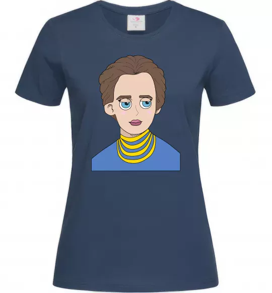 Женская футболка Леся Українка Темно-синий фото