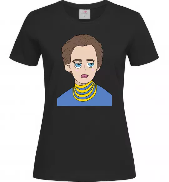 Женская футболка Леся Українка Черный фото