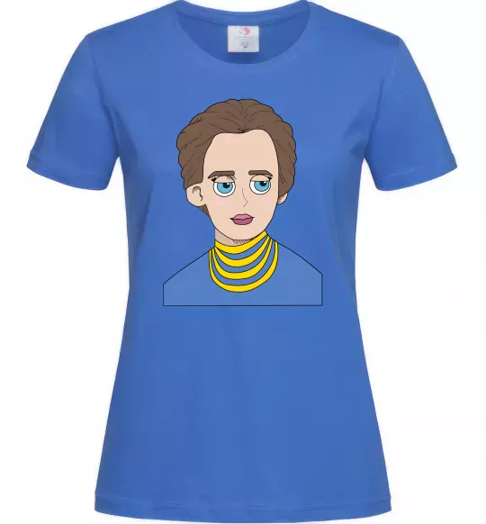 Женская футболка Леся Українка Ярко-синий фото