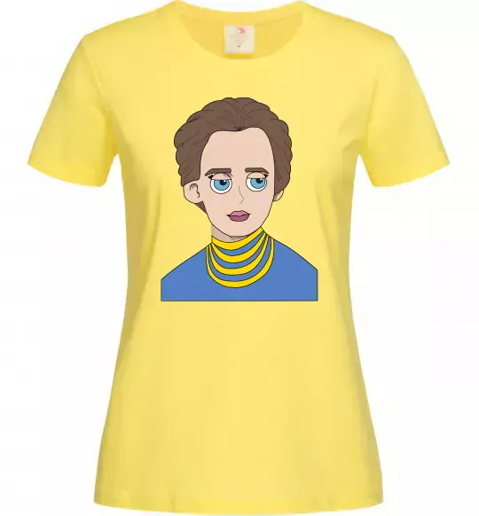 Женская футболка Леся Українка Лимонный фото