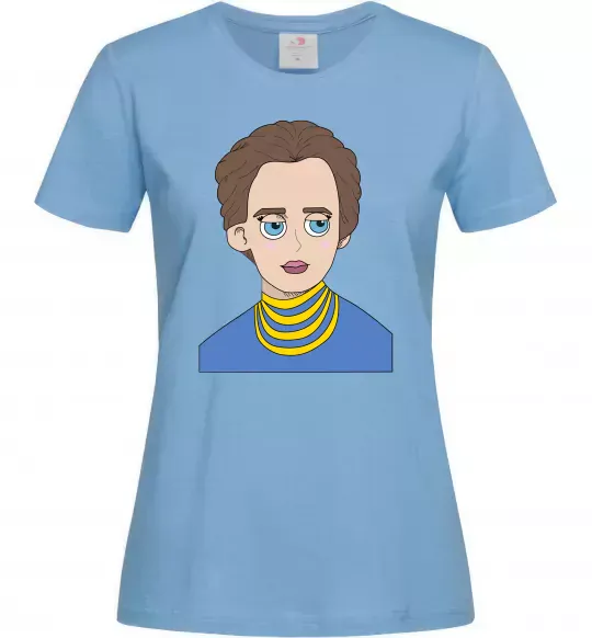 Женская футболка Леся Українка Голубой фото