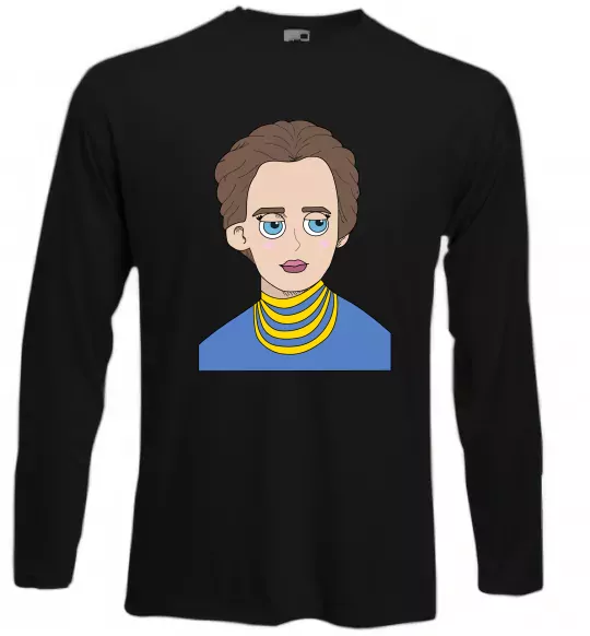 Лонгслив Леся Українка Черный фото