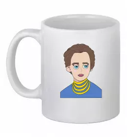 Чашка керамічна Модний Бандера Білий фото