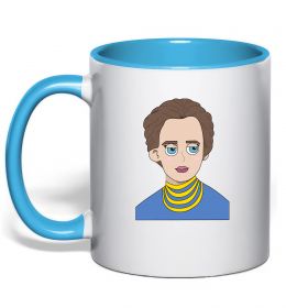 Чашка с цветной ручкой Леся Українка