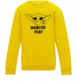 Детский Свитшот Майстер Коду Солнечно желтый фото