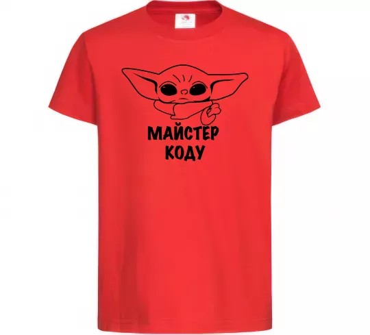 Дитяча футболка Майстер Коду Червоний фото