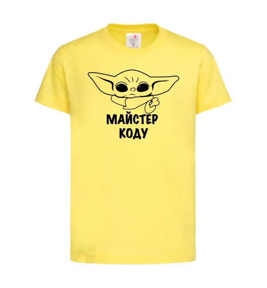 Дитяча футболка Майстер Коду Лимонний фото