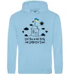 Жіноча толстовка (худі) Де би я не був, не забуду дім Блакитний фото