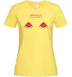 Женская футболка Херсонські кавунчики Лимонный фото