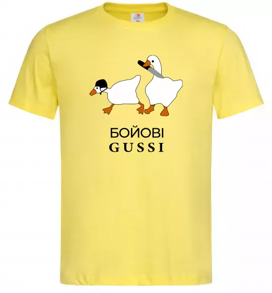 Мужская футболка Бойові GUSSI Лимонный фото