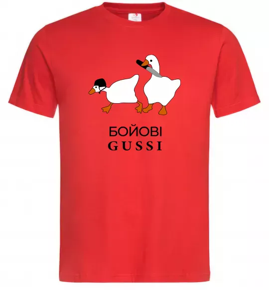 Мужская футболка Бойові GUSSI Красный фото