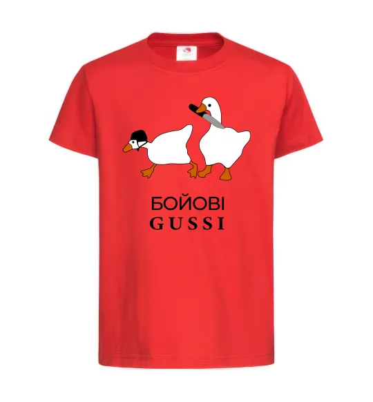 Дитяча футболка Бойові GUSSI Червоний фото