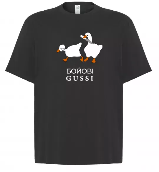 Футболка Оверсайз Бойові GUSSI Чорний фото